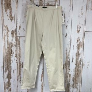 NWT, Vintage Bill Blass Khaki Slacks, Side Zip, Stretch. Size 16